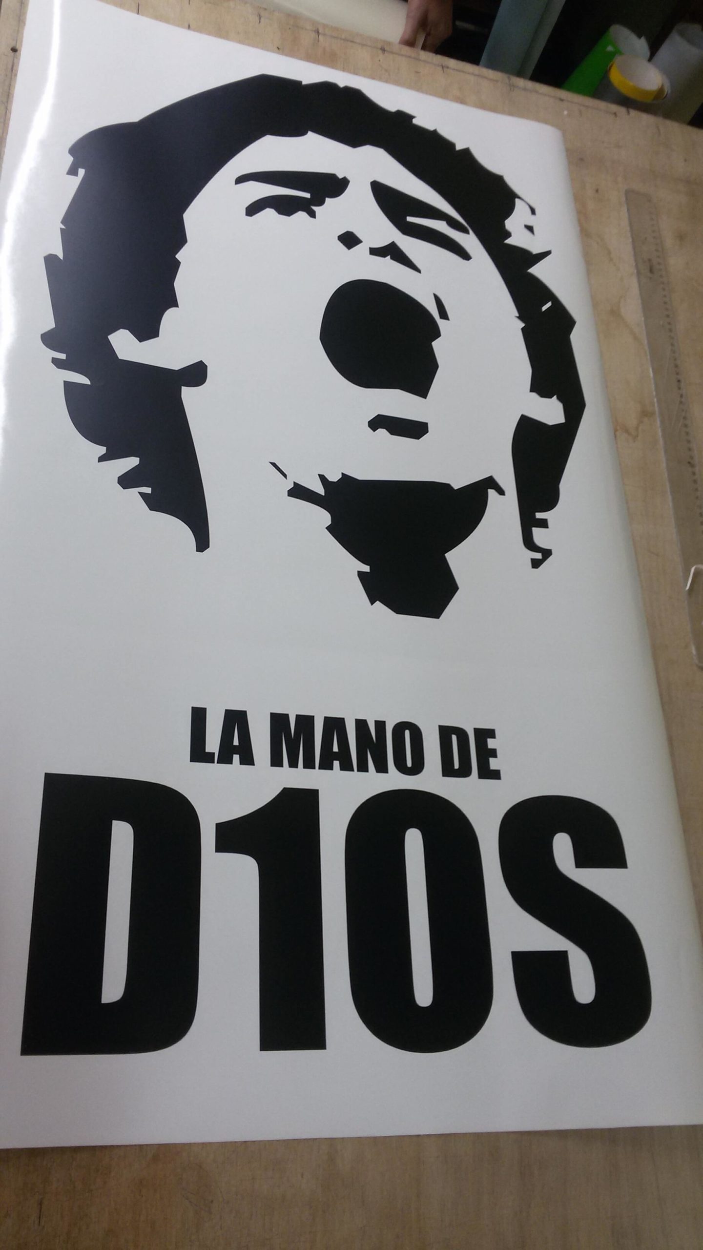 wall sticker maradona